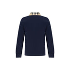 Blue Cotton Polo Shirt