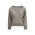 Brown Linen Sweatshirt