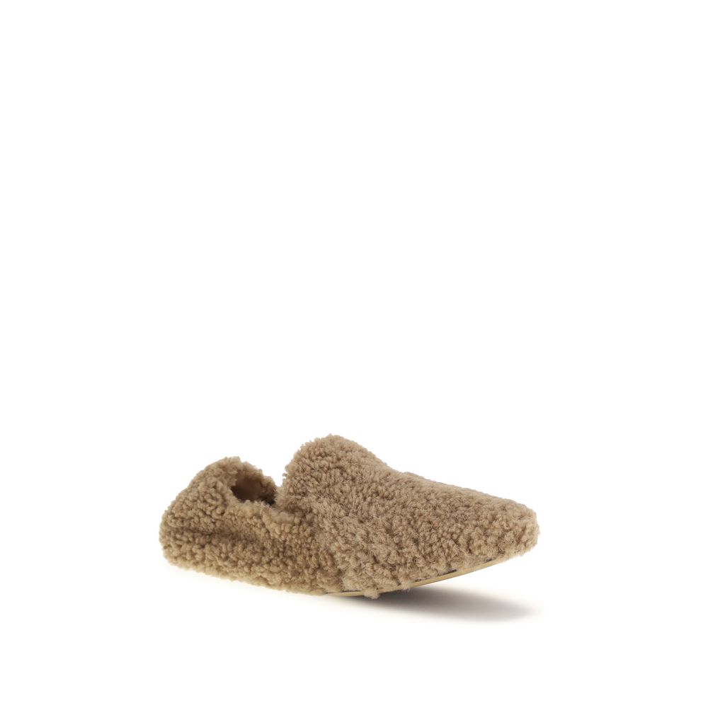 Brown Calf Leather Bos Taurus Slip-On Loafers