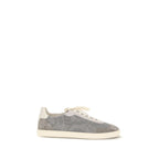 Gray Calf Leather Bos Taurus Sneakers