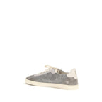 Gray Calf Leather Bos Taurus Sneakers