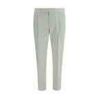 White Linen Casual Pants