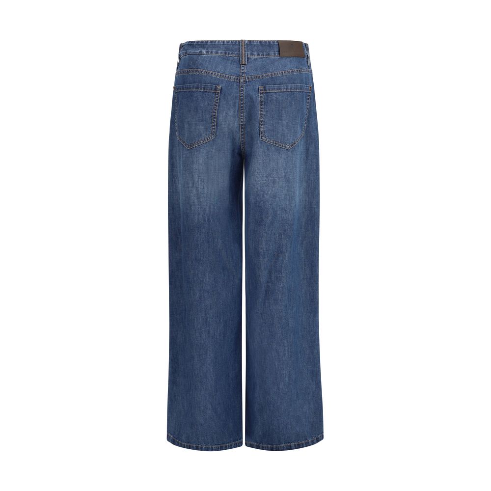 Blue Cotton Jeans Denim