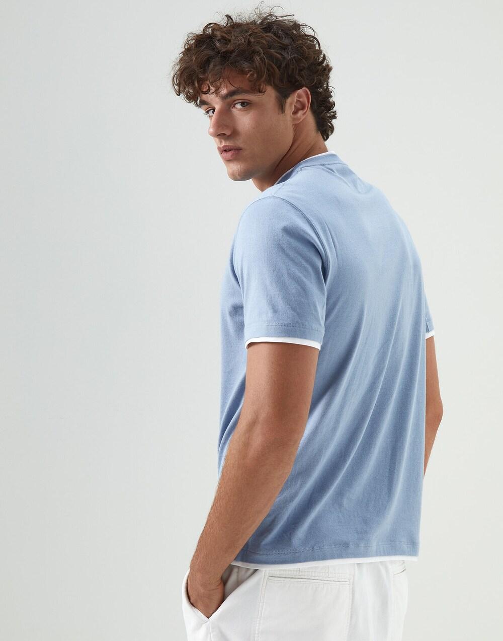 Bicolor Cotton T-Shirt