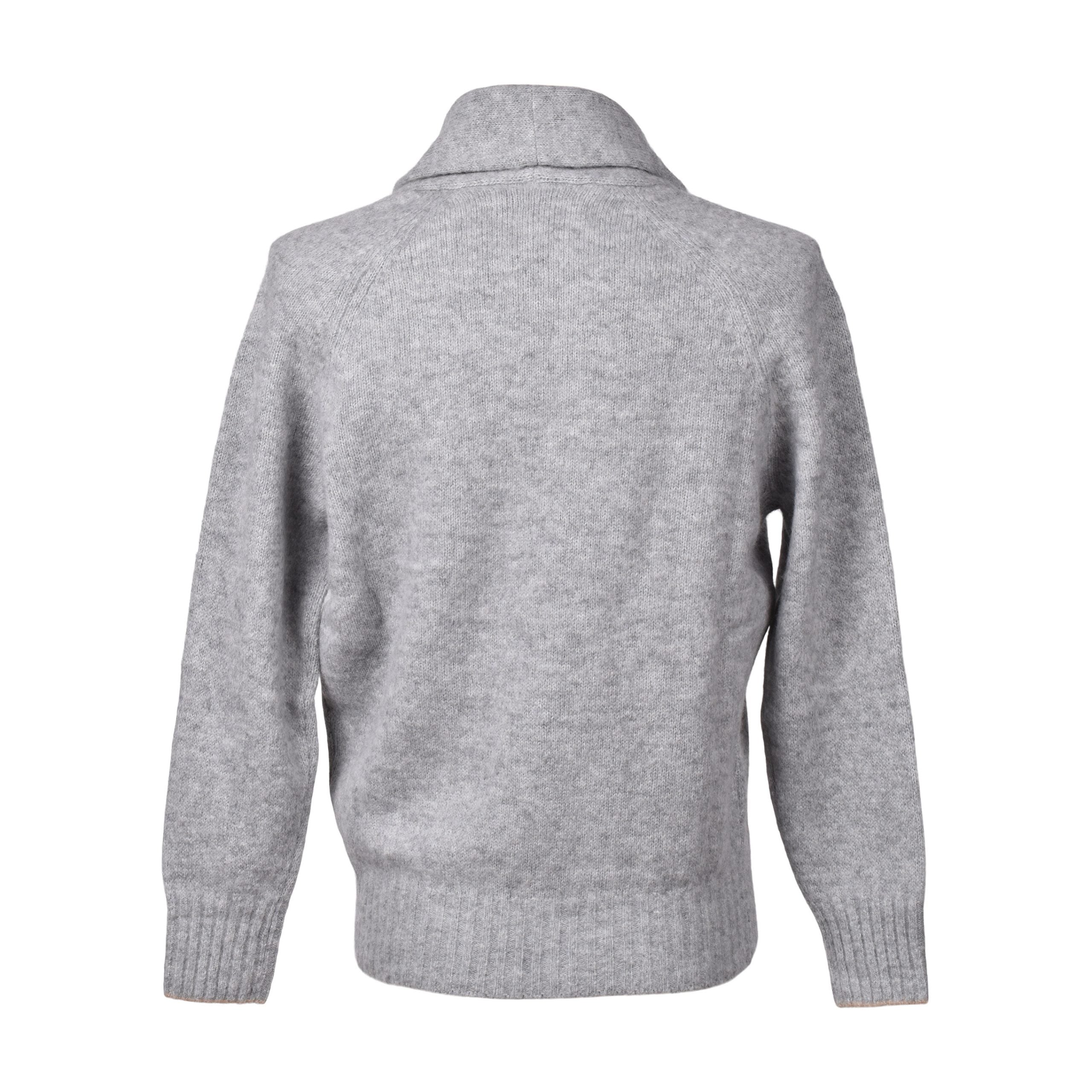 Bicolor Polyamide Cardigan