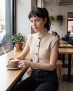 Beige Cashmere Sweater