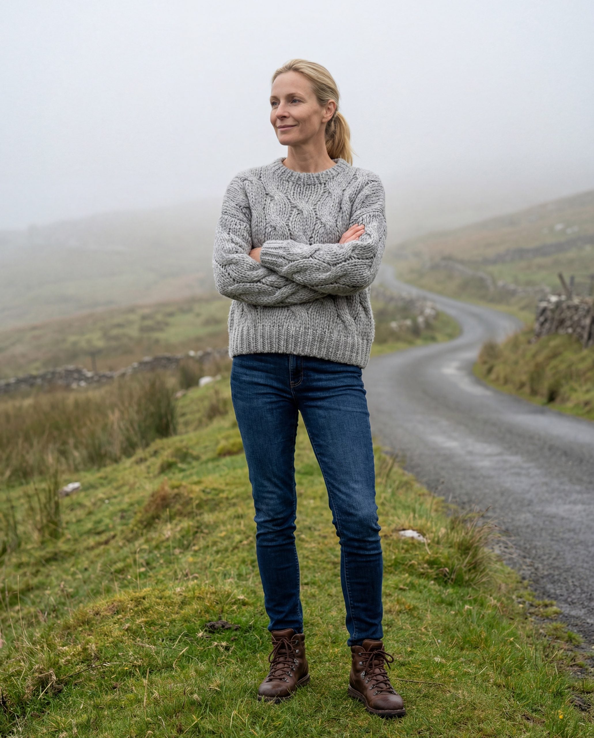 Gray Fabric Sweatshirt