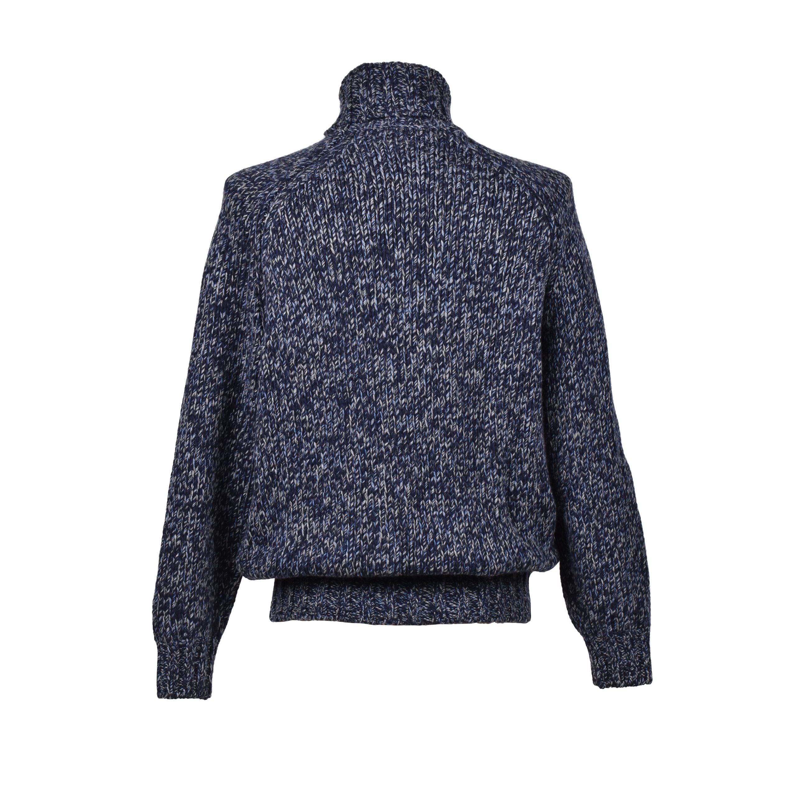 Blue Wool Sweatshirt