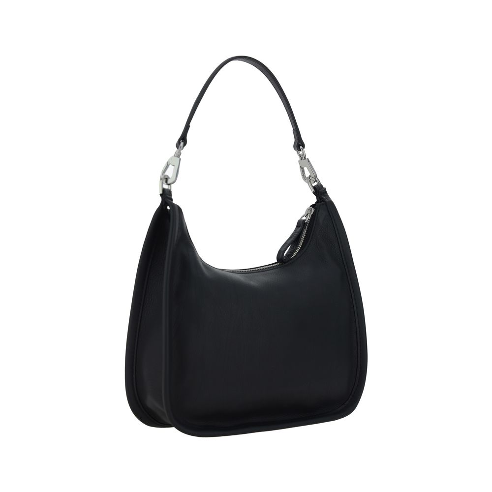 Black Calf Leather Bos Taurus Shoulder Bag
