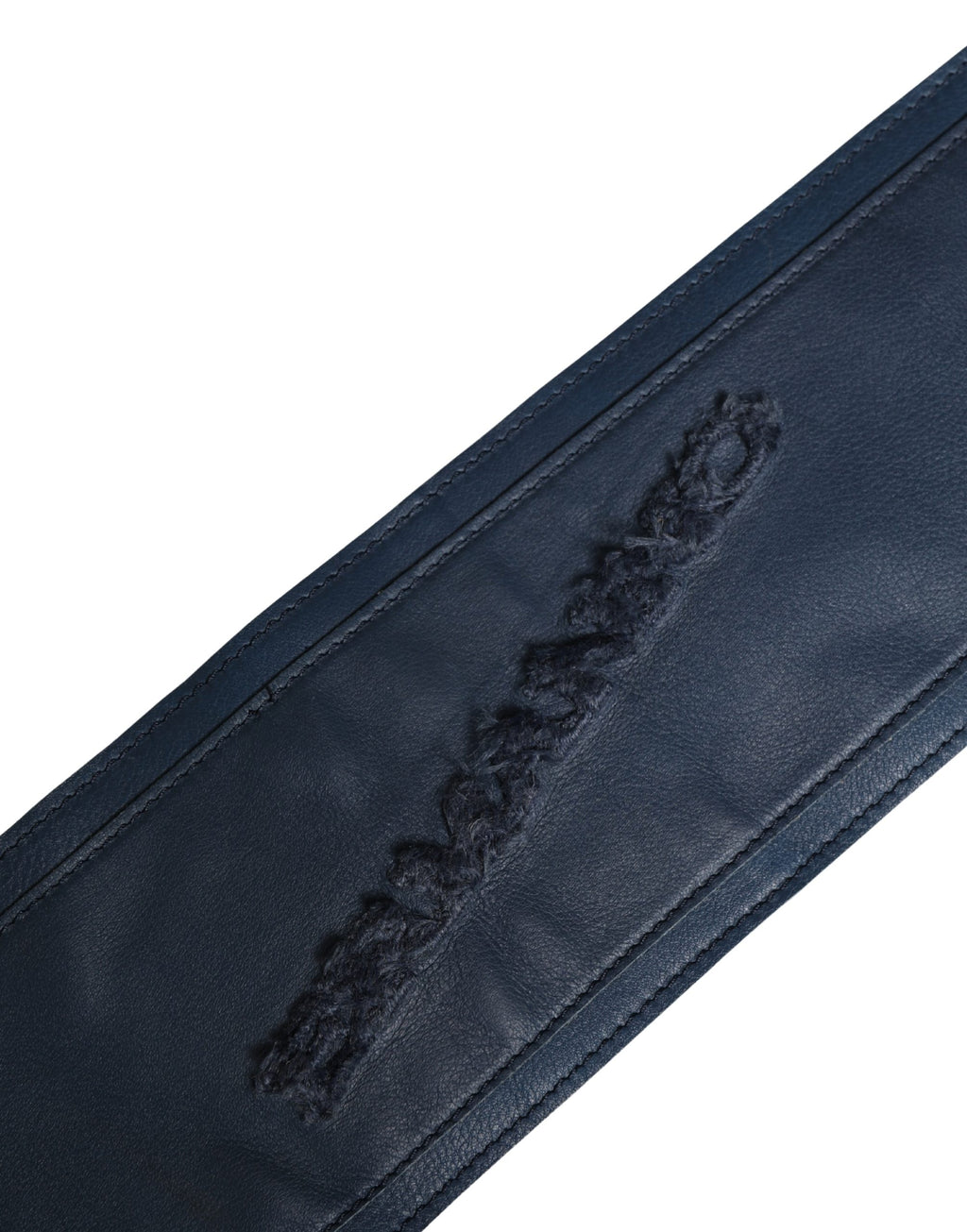 Blue Leather Wide Waist Women Cintura Belt