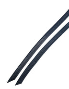 Blue Leather Wide Waist Women Cintura Belt