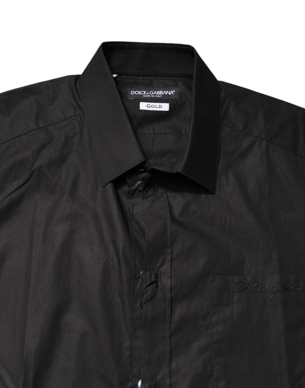 Black GOLD Cotton Collared Formal Dress Shirt