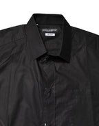 Black GOLD Cotton Collared Formal Dress Shirt