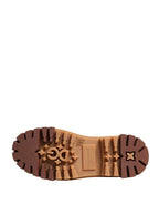 Brown Leather Trekking-Style Men Boots Shoes