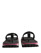 Multicolor Rubber Chunky Flip Flop Shoes