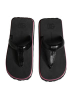 Multicolor Rubber Chunky Flip Flop Shoes