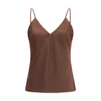 Brown Acetate Top