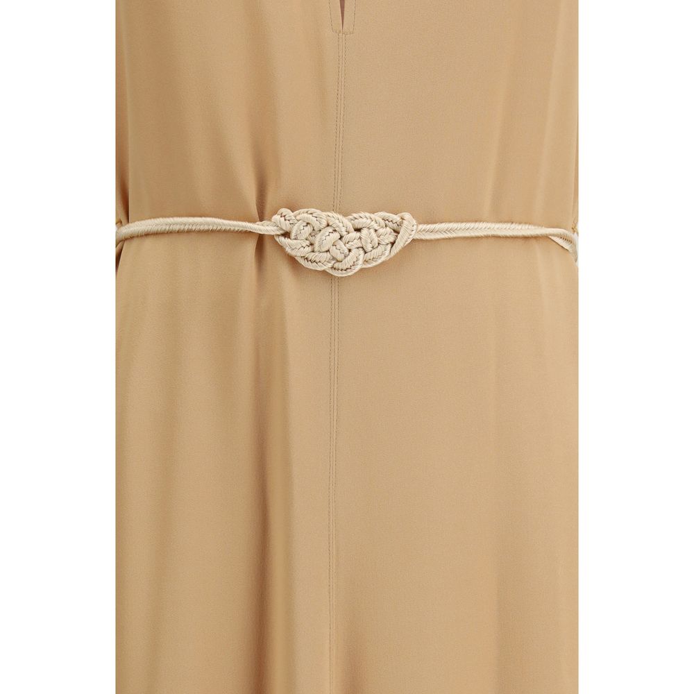 Orange Viscose Casual Dress