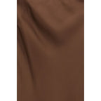Brown Acetate Casual Dress