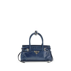 Blue Calf Leather Bos Taurus Handbag
