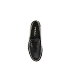 Black Calf Leather Bos Taurus Slip-On Loafers
