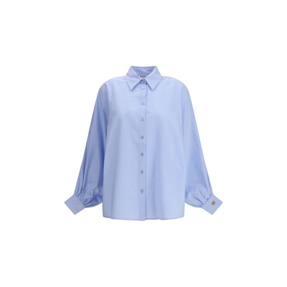 Blue Cotton Blouse
