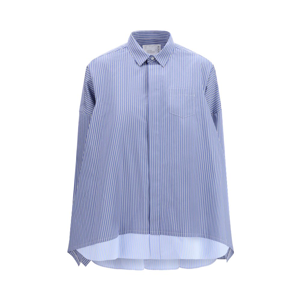 Blue Cotton Pattern Shirt