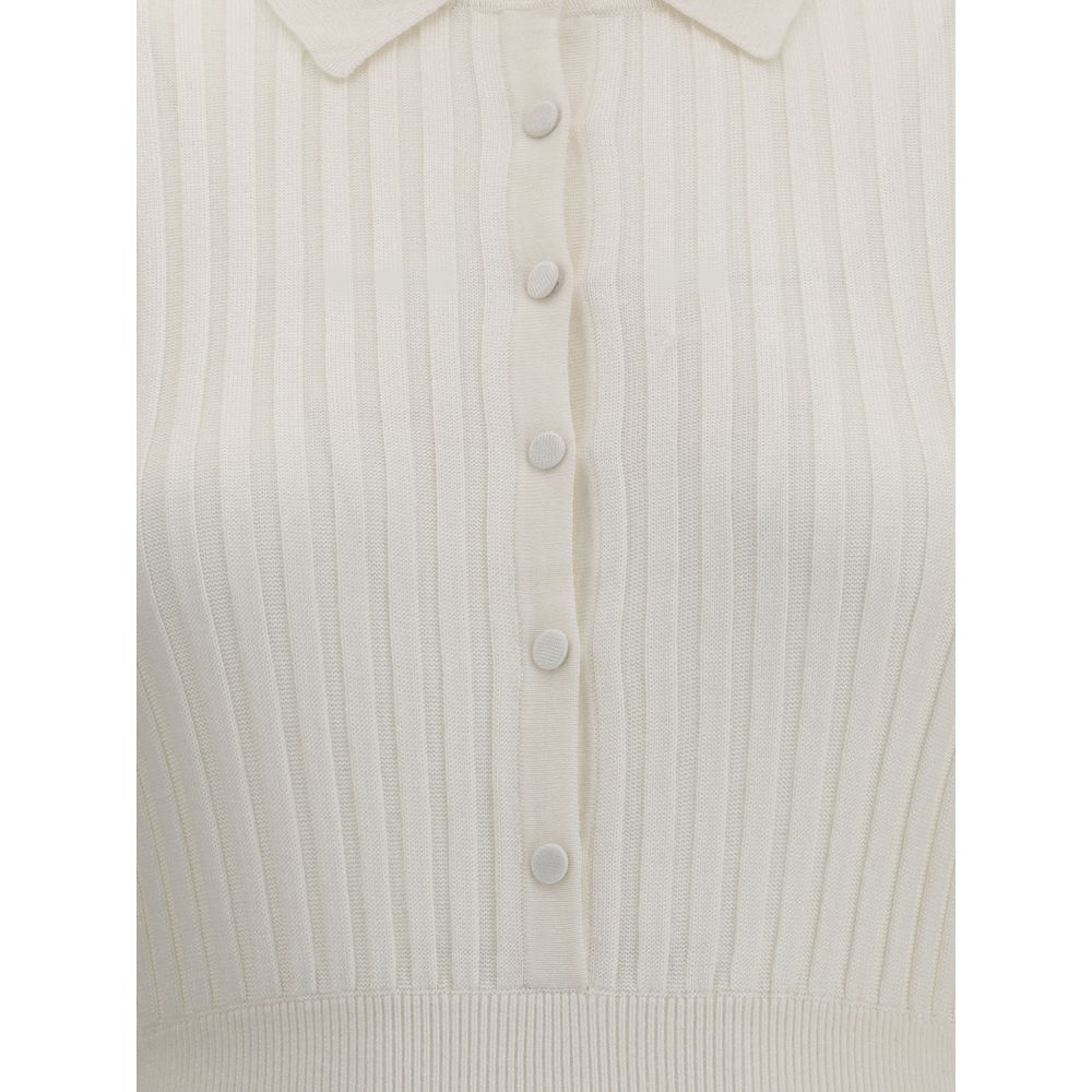 White Silk Casual Dress