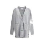 Gray Cotton Cardigan