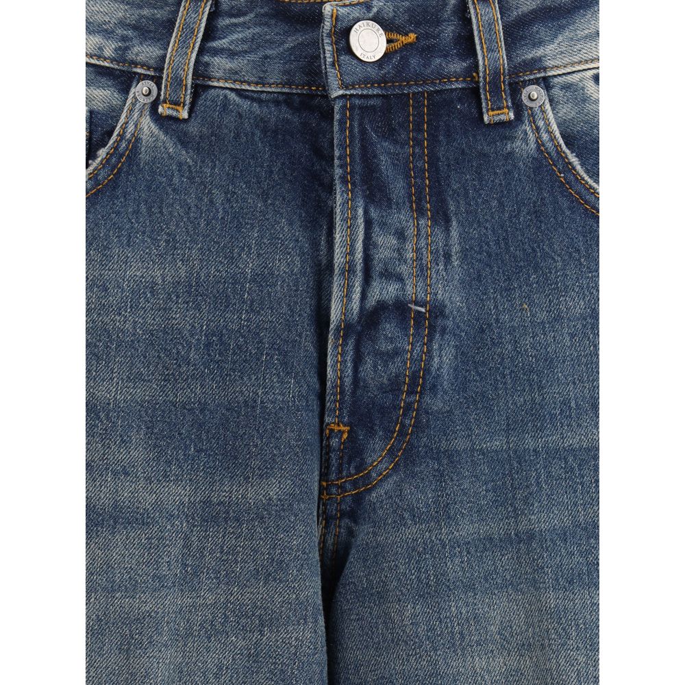 Blue Cotton Relaxed Fit Jeans