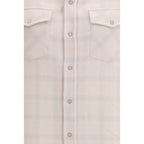 White Cashmere Pattern Shirt
