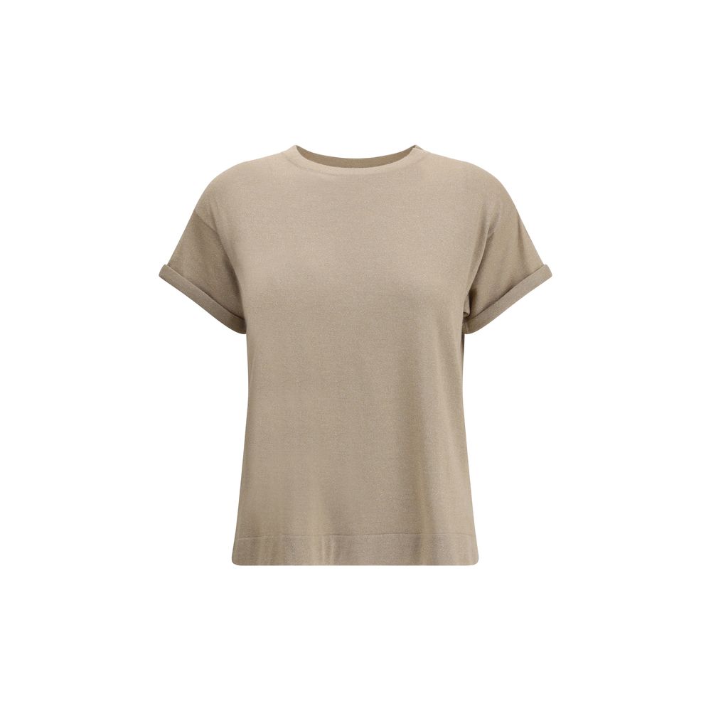 Beige Nylon T-Shirt
