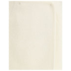 White Fleece Wool Mini Skirt