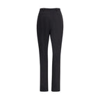 Black Polyester Skinny Pants