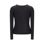 Black Cotton Long Sleeve T-Shirt