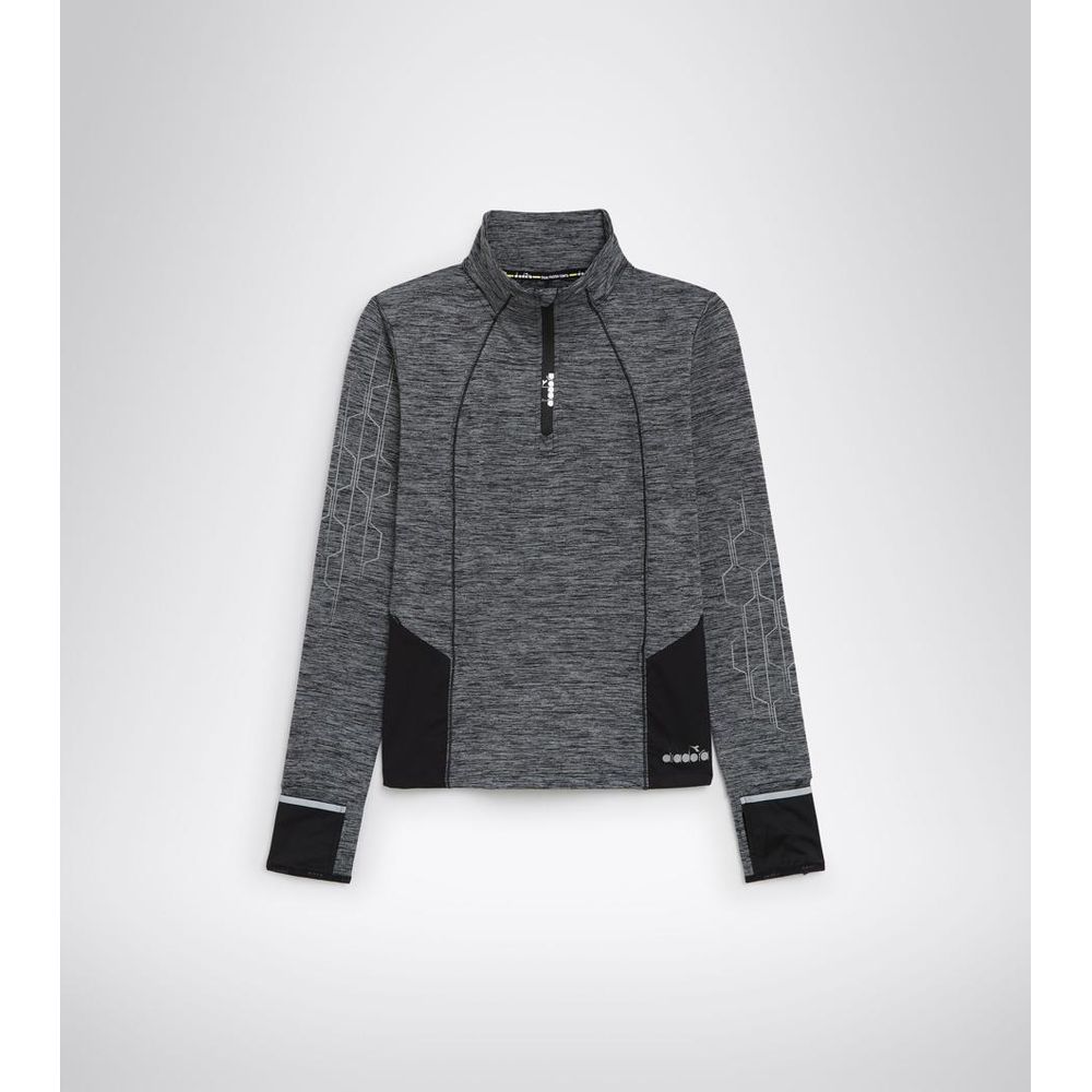 Black Polyester Sweatshirt