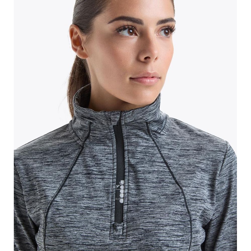 Black Polyester Sweatshirt