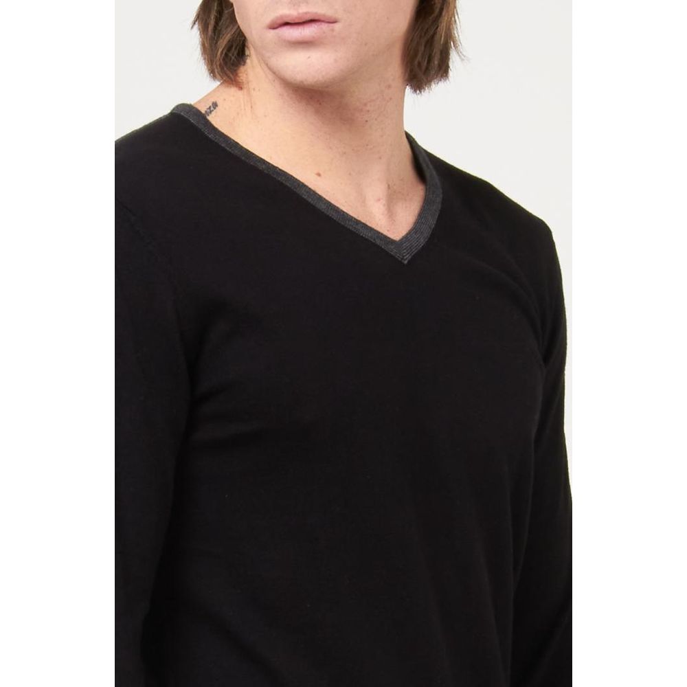 Black Cotton Sweatshirt