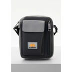 Black Polyethylene Crossbody Bag