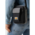 Black Polyethylene Crossbody Bag