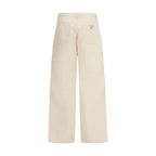 Beige Cotton Jeans Denim