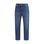 Blue Cotton Jeans Denim