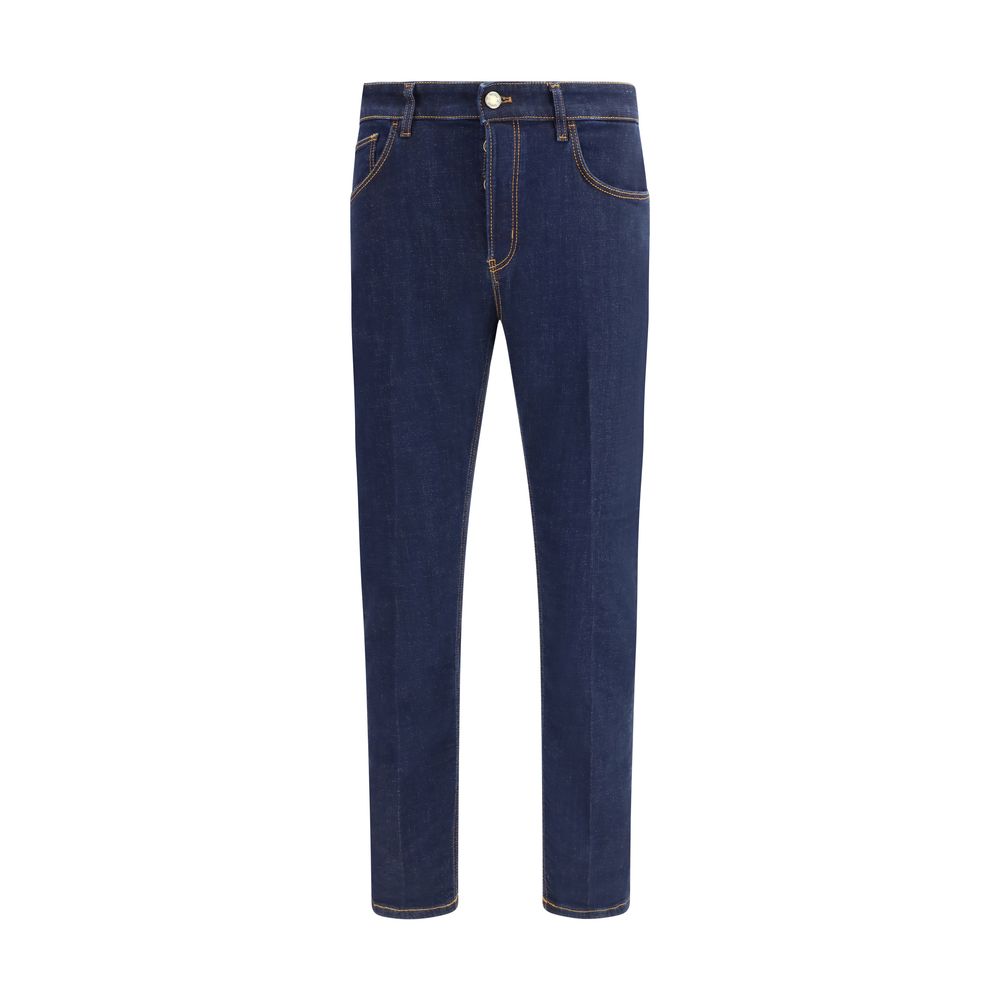 Blue Cotton Jeans Denim