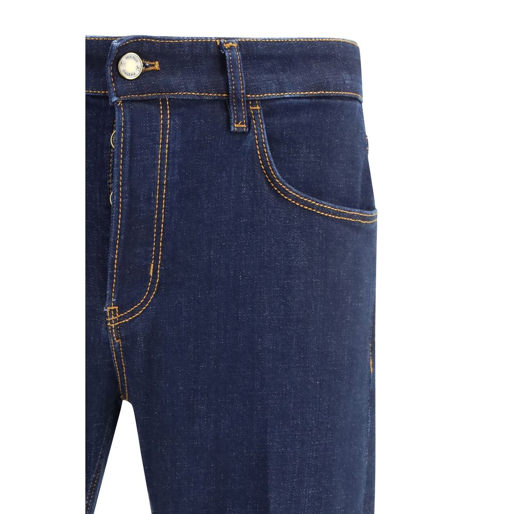 Blue Cotton Jeans Denim