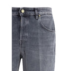 Gray Cotton Jeans Denim