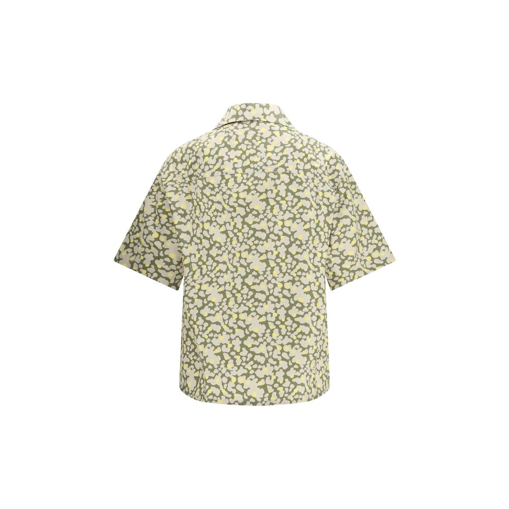 Bicolor Cotton Pattern Shirt