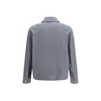 Gray Cotton Shell Jacket