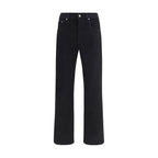 Black Cotton Slim Fit Jeans
