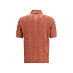 Orange Cotton Polo Shirt