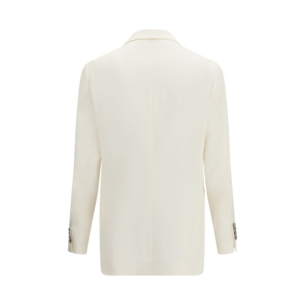 White Linen Blazer
